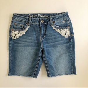 Sz 16R Justice Premium Jean Shorts